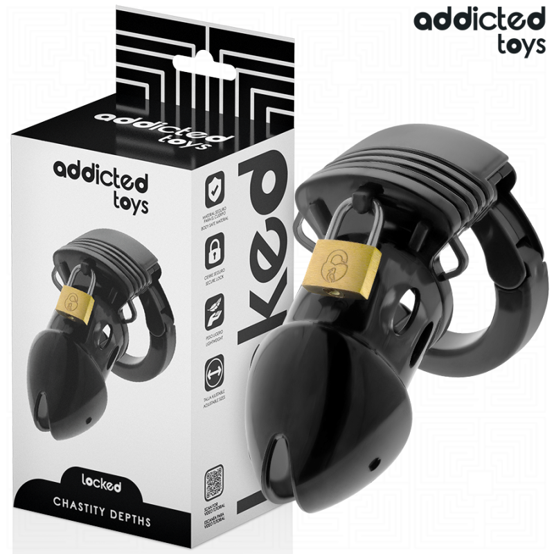 CAGE À PÉNIS CHASTETÉ PROFONDEUR 7,5 CM