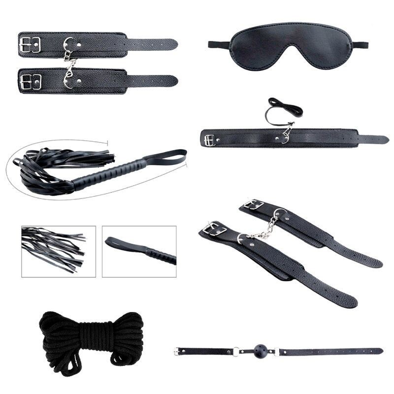 ALIVE - KIT SECRET DESIRES 7 PIÈCES BDSM NOIR ALIVE - KIT SECRET DESIRES 7 PIÈCES BDSM NOIR