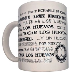 Mug blanc avec boules synonymes 370 ML