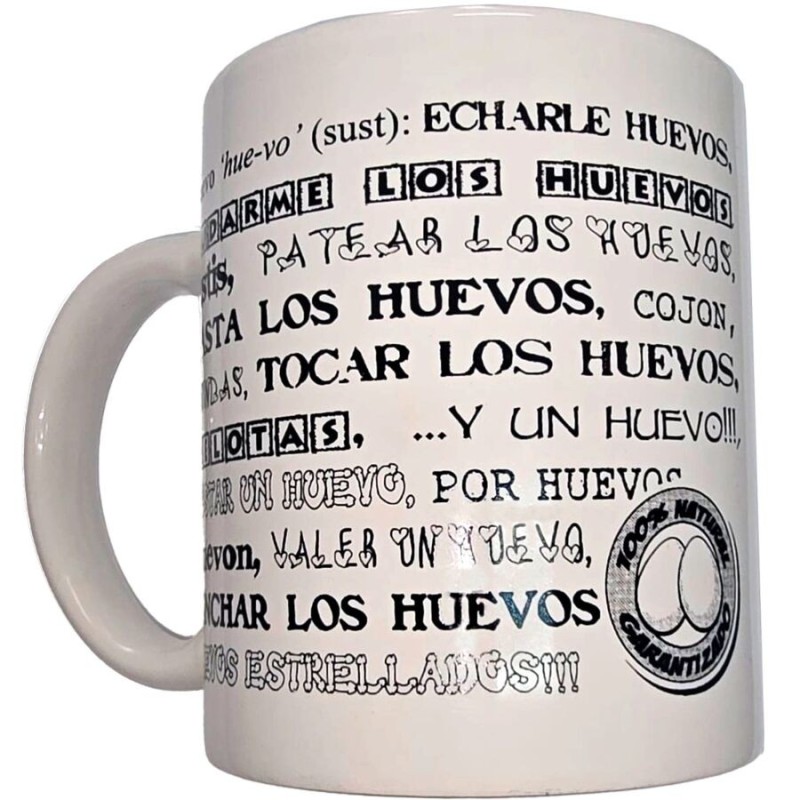 Mug blanc avec boules synonymes 370 ML
