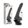 GODE VIBRANT ARTICULABLE TÉLÉCOMMANDE NOIR 18.5 CM -O- 4 CM