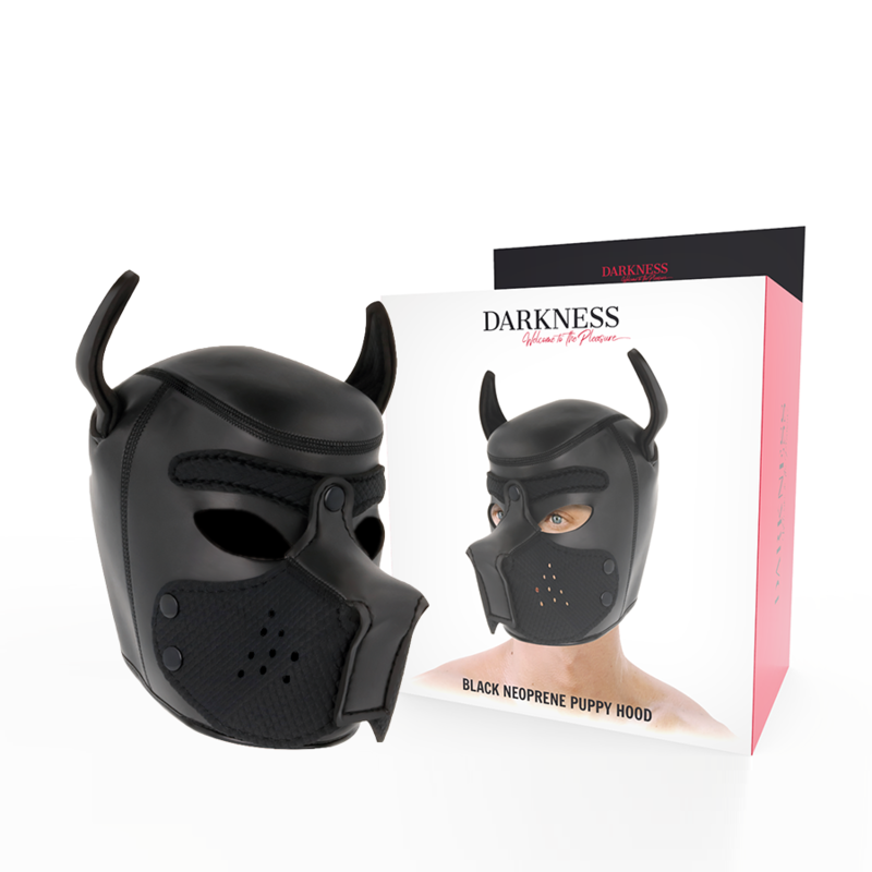 DARKNESS - MASQUE POUR CHIEN EN NÉOPRÈNE AVEC MUSEAU AMOVIBLE L DARKNESS - MASQUE POUR CHIEN EN NÉOPRÈNE AVEC MUSEAU AMOVIBLE L