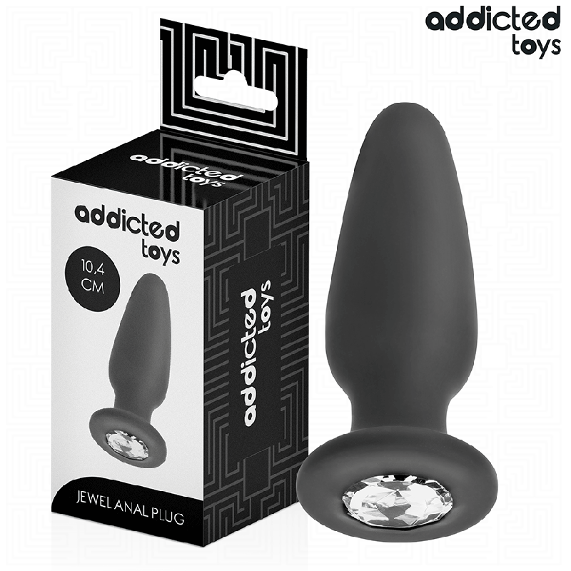 PLUG ANAL AVEC BIJOU TAILLE M 10,4 CM