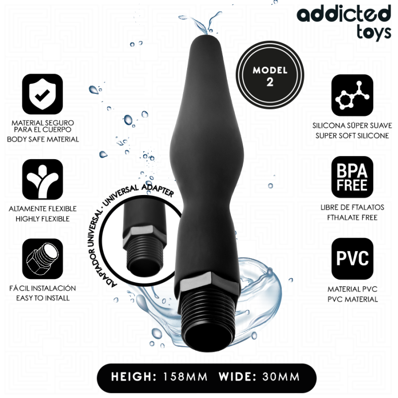 NETTOYEUR ANAL AVEC ADAPTATEUR UNIVERSEL MODÈLE 2