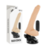 GODE VIBRANT NATUREL RÉALISTE TÉLÉCOMMANDE AVEC TESTICULES 20 CM -O- 4 CM