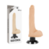 GODE VIBRANT RÉALISTE 2-1 NATUREL 18.5 CM -O- 4 CM