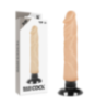 GODE VIBRANT RÉALISTE 2-1 NATUREL 20 CM -O- 4 CM