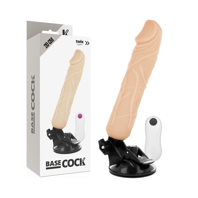 GODE VIBRANT RÉALISTE TÉLÉCOMMANDE NATUREL 20 CM -O- 4 CM