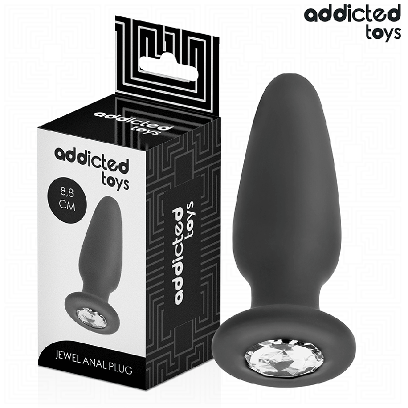 PLUG ANAL AVEC BIJOU TAILLE S 8,8 CM