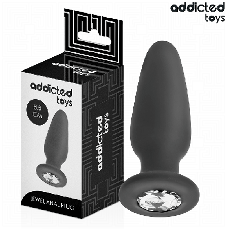 PLUG ANAL AVEC BIJOU TAILLE S 8,8 CM