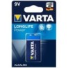 VARTA - PILE ALCALINE LONGLIFE POWER 9V LR61 1 UNITÉ