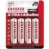 Piles Alcalines AIWA X-TRA AA LR6 - Lot de 4