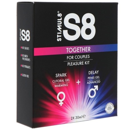 Kit massage pour couple S8 together S8 2 x 30 ml