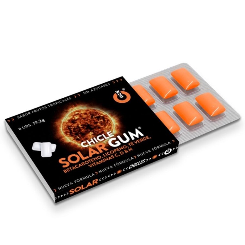 Solar bronzage solaire gomme à macher 8 unités