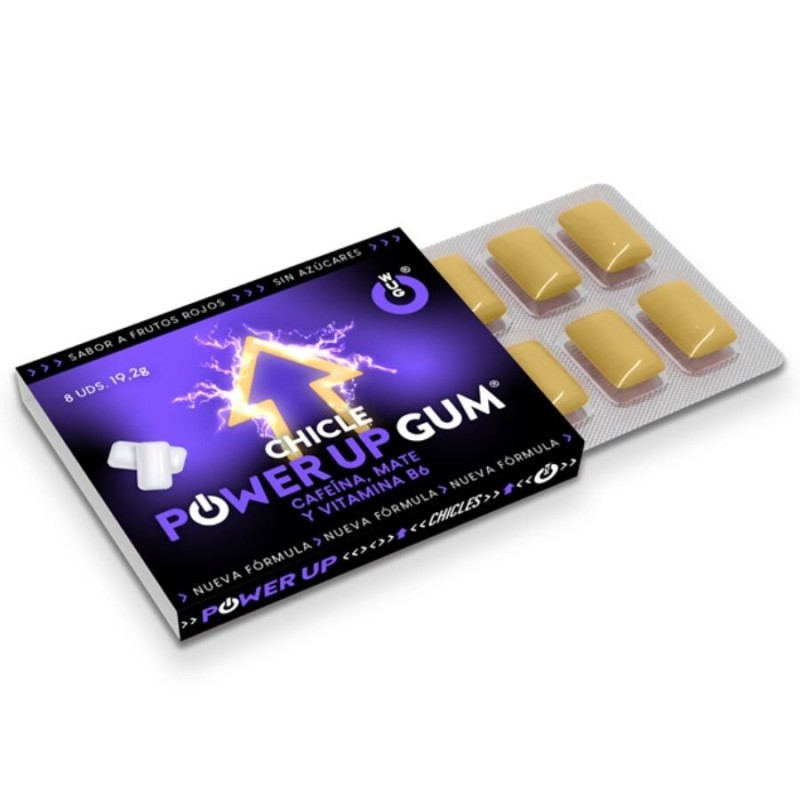 Booster d'énergie et amélioration de concentation 8 gommes à macher