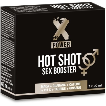 Hot shot sex booster augmentation de la libido 3x 20 ml