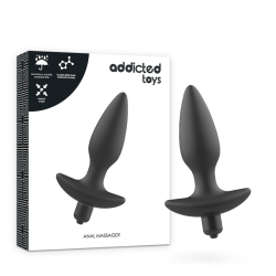 ADDICTED TOYS - MASSAGER PLUG ANAL AVEC VIBRATION NOIR