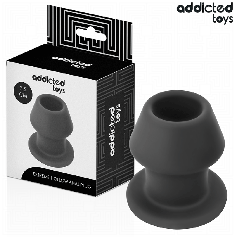 PLUG ANAL CREUX EXTRÊME TAILLE S 7,5 CM