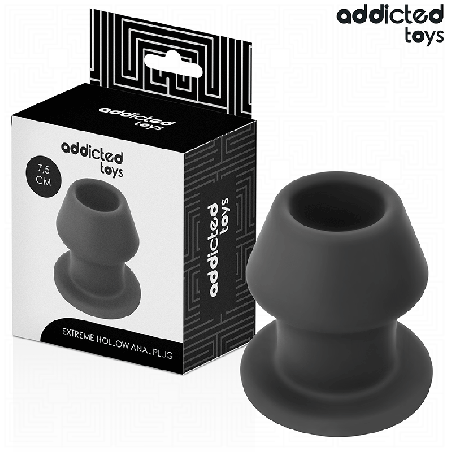 PLUG ANAL CREUX EXTRÊME TAILLE S 7,5 CM