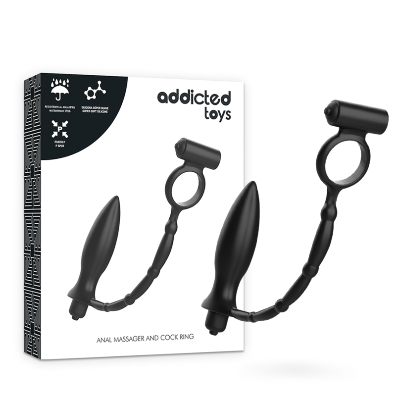 ADDICTED TOYS - PLUG ANAL AVEC ANNEAU VIBRANT