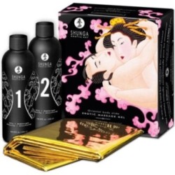 Shunga Corps à Corps : Gel Massage Fraise & Cava Érotique