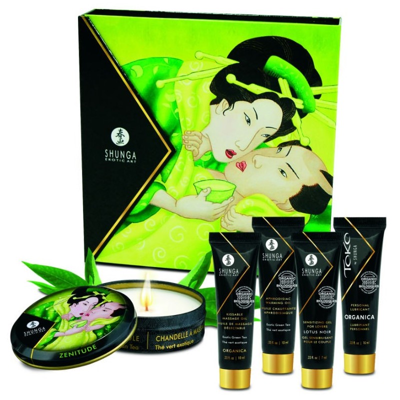 Kit Massage Thé Vert Bio – Shunga – Secret Geisha