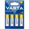 Piles Varta AA LR6 Energy – Lot de 4 – Longue Durée