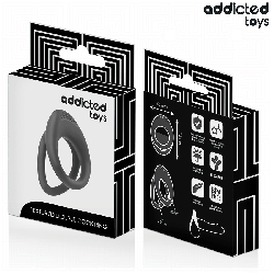 Addicted Toys : Anneau pénis double texture pour plus de plaisir