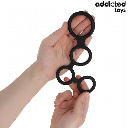 ADDICTED TOYS : Anneau Pénis + Séparateurs Testicules