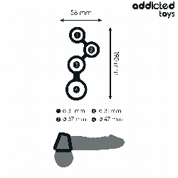 ADDICTED TOYS : Anneau Pénis + Séparateurs Testicules