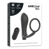Anneau Pénis Télécommande – Plug Anal Noir Rechargeable