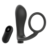 Anneau Pénis Télécommande – Plug Anal Noir Rechargeable