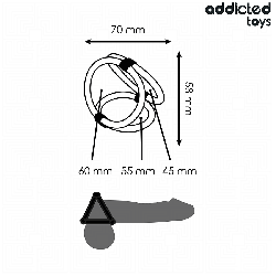 Anneau Pénis Triple - Addicted Toys - Plaisir Intensifié