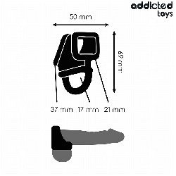 Anneau pour Cage Pénis - Addicted Toys : Ajustable & Confortable