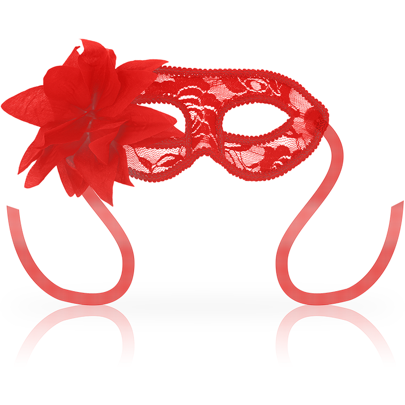 OHMAMA - MASQUES MASQUES DENTELLE ET FLEUR ROUGE OHMAMA - MASQUES MASQUES DENTELLE ET FLEUR ROUGE