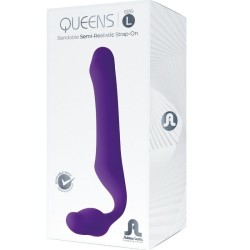 ADRIEN LASTIC - QUEENS STRAP-ON SOUPLE VIOLET TAILLE L