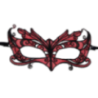 QUEEN LINGERIE - MASQUE EN DENTELLE DÉTAILS ROUGES