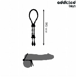 Corde Silicone Réglable pour Pénis - Addicted Toys