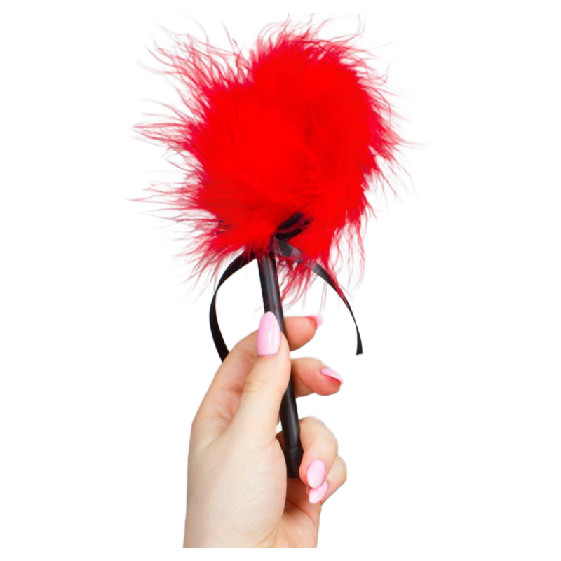 SECRETPLAY - DUSTER DE MARABOU ROUGE SECRETPLAY - DUSTER DE MARABOU ROUGE