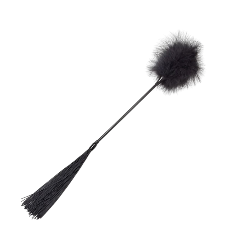 SECRET PLAY - DUSTER + FOUET NOIR SECRET PLAY - DUSTER + FOUET NOIR