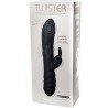 ADRIEN LASTIC - VIBRATEUR TWISTER ET MASSEUR ROTATEUR LAPIN NOIR