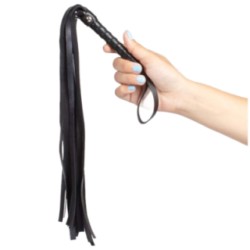 SECRETPLAY - FOUET DE BONDAGE NOIR COLLECTION BDSM