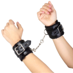SECRETPLAY - MENOTTES DE BONDAGE NOIRES COLLECTION BDSM