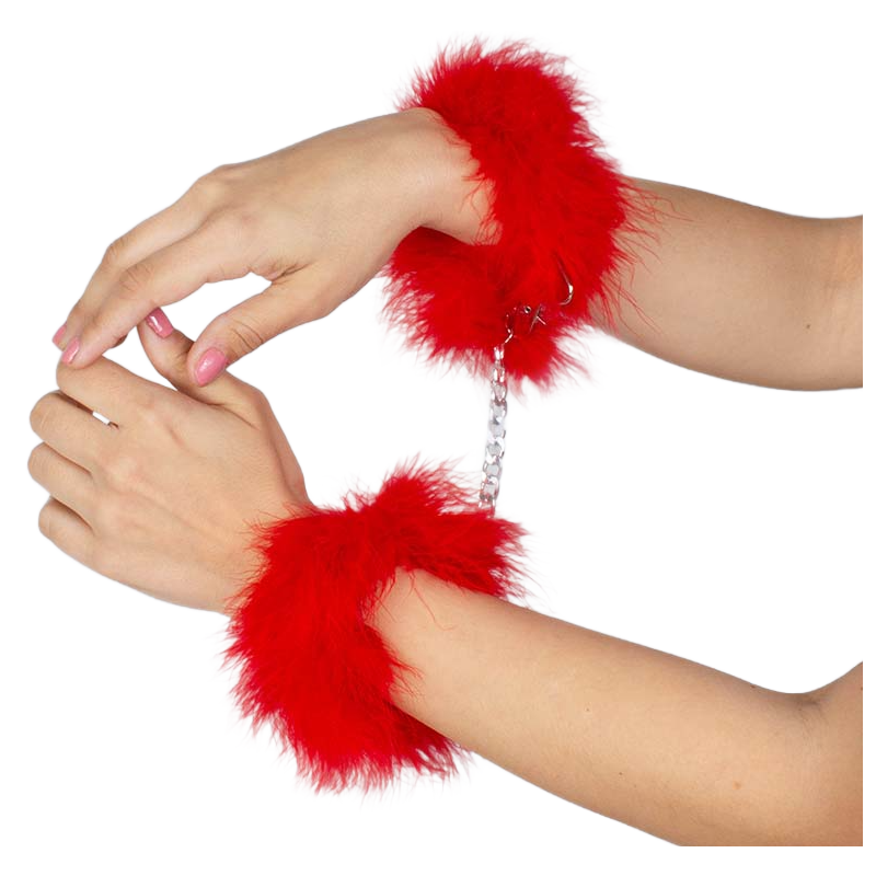 SECRETPLAY - MENOTTES MARABOU ROUGE SECRETPLAY - MENOTTES MARABOU ROUGE