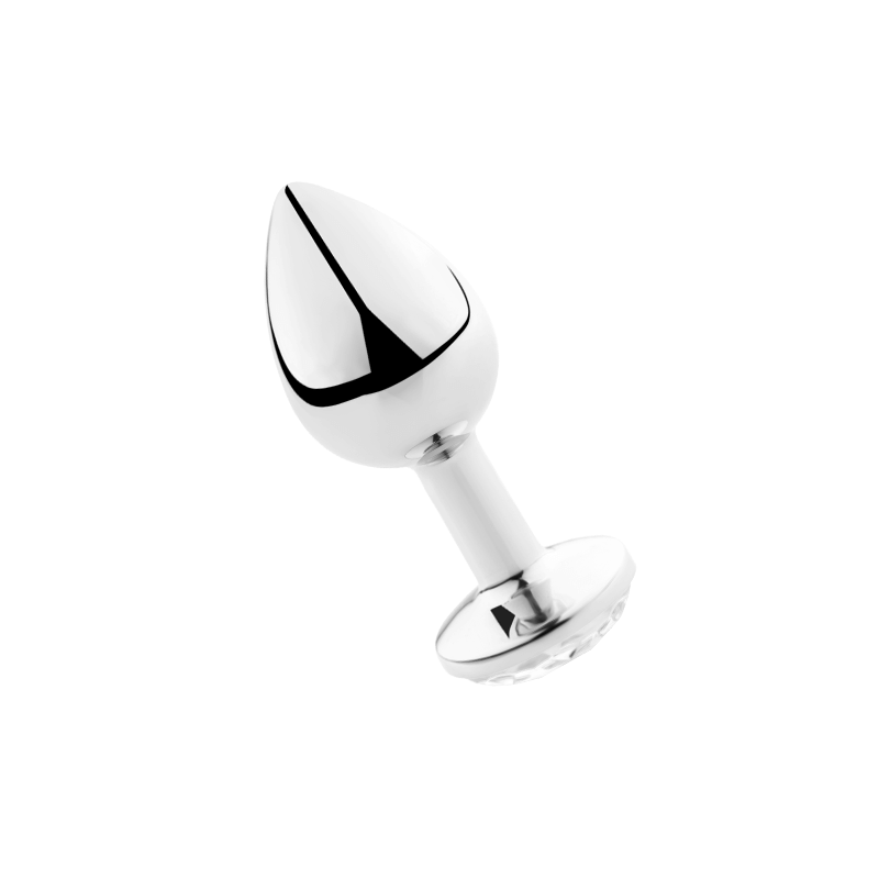 SECRETPLAY - PLUG ANAL TRANSPARENT ALUMINIUM 7CM SECRETPLAY - PLUG ANAL TRANSPARENT ALUMINIUM 7CM