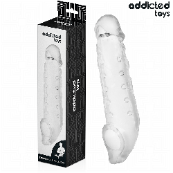 Extension pénis transparente 23/27 cm – Addicted Toys