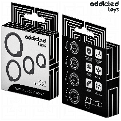 ADDICTED TOYS – Anneaux Pénis Silicone – Lot Réglable