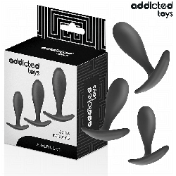Plugs Anaux x3 – Addicted Toys – Qualité & Discretion