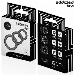 Lot Anneaux Pénis Silicone – Addicted Toys – Modèle 1