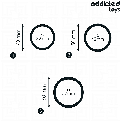Lot d’Anneaux Pénis Silicone x3 – Addicted Toys – Résistants